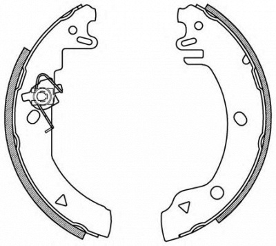 OPEN PARTS bsa210300 -  Комплект тормозных колодок